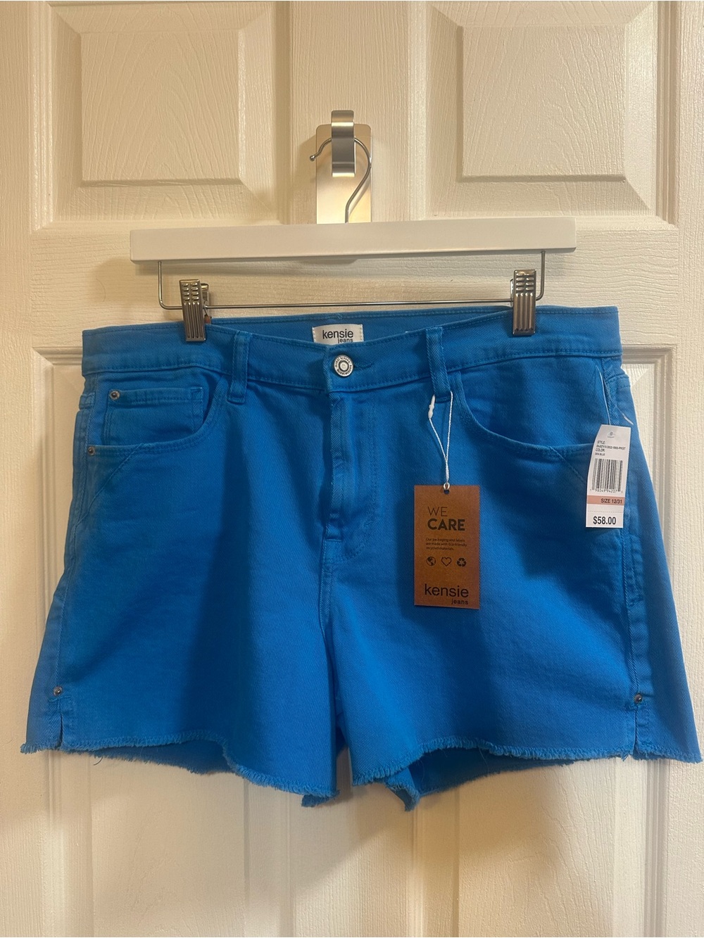 Kensie Women's Blue Denim Cutoff Shorts Vintage Luxe Size 12/31